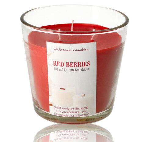 Delaram Grote Geurkaars Berry - Goedkope Geurkaarsen Online voor Woonkamer & Eatkamer - 48 uur brandduur - Drie Lonten Dinerkaars Delaram Grote Geurkaars Berry - Goedkope Geurkaarsen Online voor Woonkamer & Eatkamer - 48 uur brandduur - Drie Lonten Dinerkaars