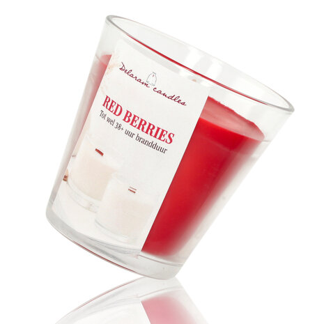 Delaram Geurkaars Berries -  Rood  - 38 uur Branduren - Goedkope Geurkaarsen voor Woonkamer, Eetkamer, & Slaapkamer Delaram Geurkaars Berries -  Rood  - 38 uur Branduren - Goedkope Geurkaarsen voor Woonkamer, Eetkamer, & Slaapkamer