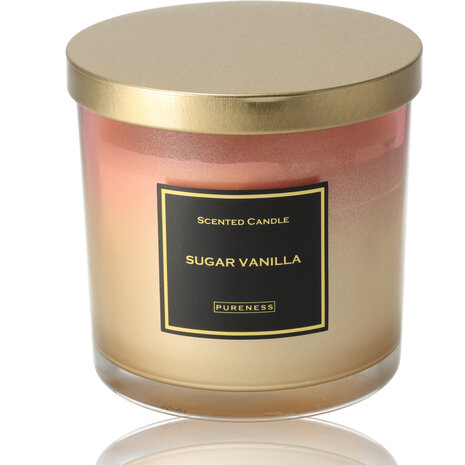 Merkloos Luxe Geurkaarsen - 45 uur Brandduur - Sugar Vanille Luxe Kaarsen in Glas - Perfecte Geurkaarsen Cadeau voor Haar Merkloos Luxe Geurkaarsen - 45 uur Brandduur - Sugar Vanille Luxe Kaarsen in Glas - Perfecte Geurkaarsen Cadeau voor Haar