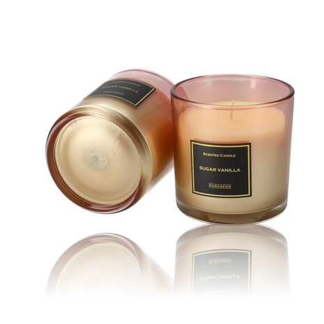 Merkloos Luxe Geurkaarsen - 45 uur Brandduur - Sugar Vanille Luxe Kaarsen in Glas - Perfecte Geurkaarsen Cadeau voor Haar Merkloos Luxe Geurkaarsen - 45 uur Brandduur - Sugar Vanille Luxe Kaarsen in Glas - Perfecte Geurkaarsen Cadeau voor Haar
