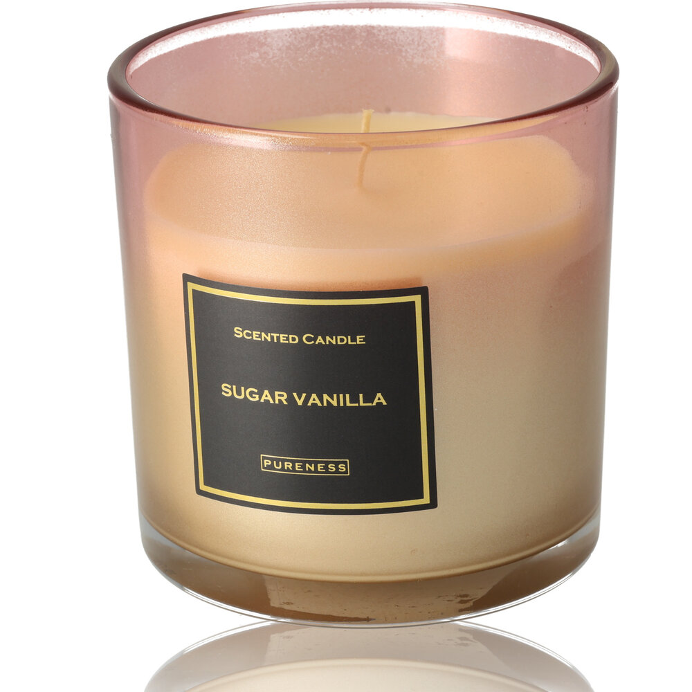 Merkloos Luxury Scented Candles - 48 hr Burning Time - Sugar Vanilla Scented Candle in Glass Jar - Perfect Romantic Gift for Her Merkloos Luxury Scented Candles - 48 hr Burning Time - Sugar Vanilla Scented Candle in Glass Jar - Perfect Romantic Gift for Her