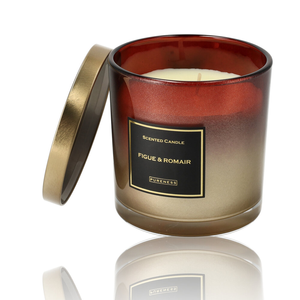 Merkloos Luxury Scented Candles - 48 hr Burning Time - Fig & Rosemary  Scented Candle in Glass Jar - Perfect Gift Idea Merkloos Luxury Scented Candles - 48 hr Burning Time - Fig & Rosemary  Scented Candle in Glass Jar - Perfect Gift Idea