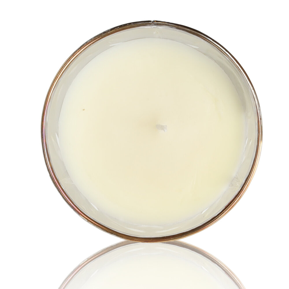 Merkloos Geurkaars in Glas sandalwood Jasmine - Luxe Scented Candle - 34 uur Brandduur