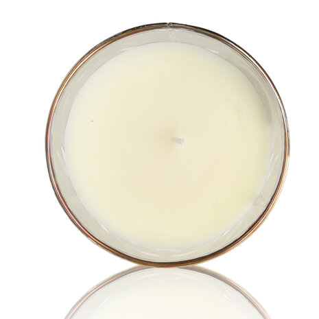 Merkloos Geurkaars in Glas sandalwood Jasmine - Luxe Scented Candle - 34 uur Brandduur