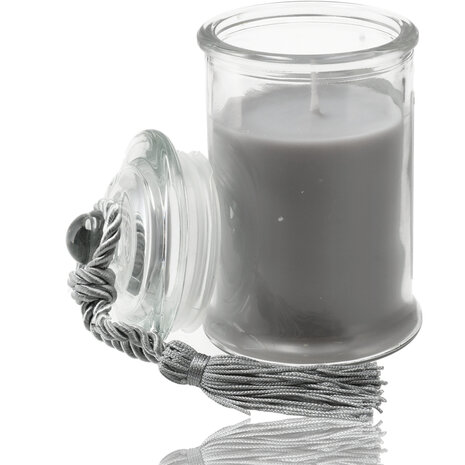 Merkloos Luxe Kaarsen in Glas - Geurkaars Sandalwood - 34 uur Brandduur - Stressverlichting Geurkaars voor Woonkamer & Slaapkamer