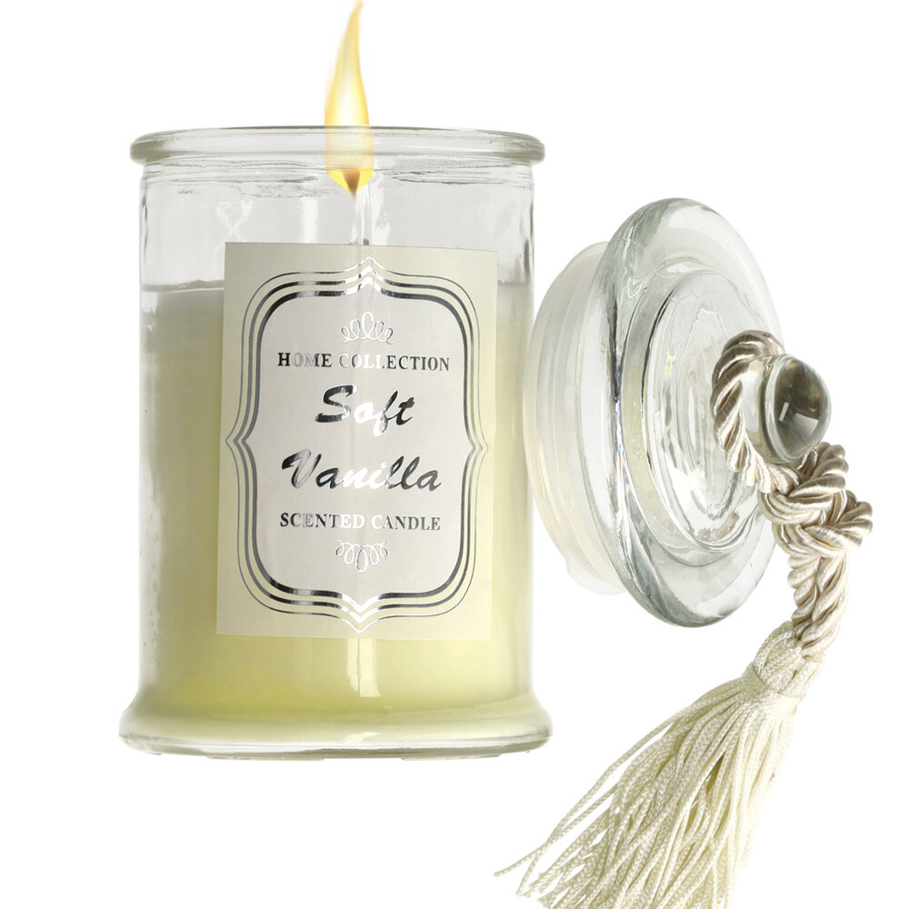 Merkloos Luxe Kaarsen in Glas - Geurkaars Vanille - 34 uur Brandduur - Aromatherapie Geurkaars voor Woonkamer & Slaapkamer Merkloos Luxe Kaarsen in Glas - Geurkaars Vanille - 34 uur Brandduur - Aromatherapie Geurkaars voor Woonkamer & Slaapkamer