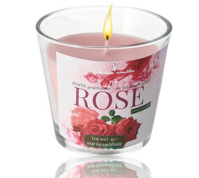 Delaram Luxury Scented Candle in Glass - 30 hours Burning Hours - Rose Scented Candle - Romantic Candles for Bedroom Delaram Luxury Scented Candle in Glass - 30 hours Burning Hours - Rose Scented Candle - Romantic Candles for Bedroom