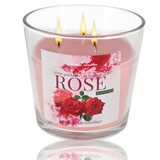 Delaram Scented Candle Rose - Large Aroma Candle - 48 hours Burning Hours - Romantic Candle for Valentine's Day