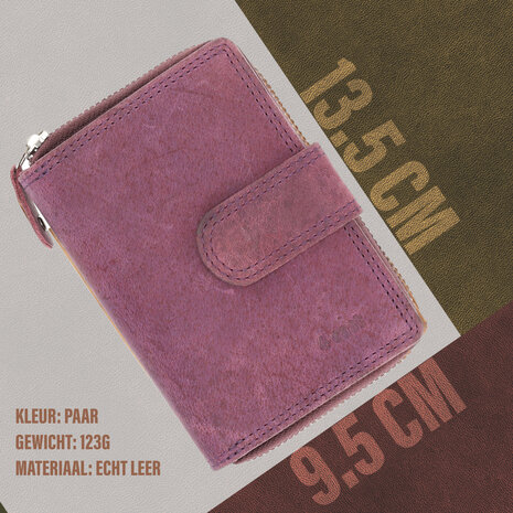 4 East Unisex Leather Wallet - Purple Pure Leather with Zipper - RFID Anti-Skim - 7 Card Slots, Bill Compartment & Coin Pocket - Perfect Christmas Gift - 13.5x10cm 4 East Unisex Leather Wallet - Purple Pure Leather with Zipper - RFID Anti-Skim - 7 Card Slots, Bill Compartment & Coin Pocket - Perfect Christmas Gift - 13.5x10cm