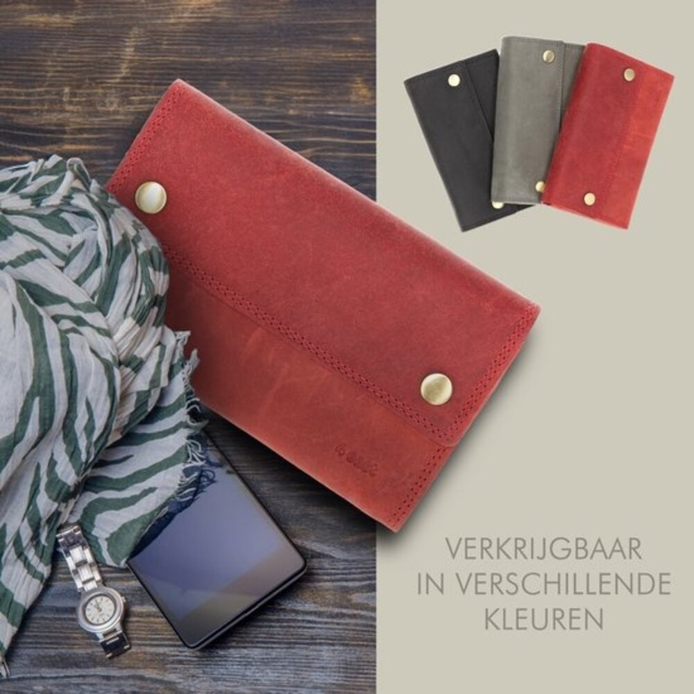 4 East Horeca Portemonnee - Rode Horeca Portefeuille - Kelnersbeurs - RFID Bescherming Kelnerportemonnee - 14 Pasjeshouder & Muntvak 4 East Horeca Portemonnee - Rode Horeca Portefeuille - Kelnersbeurs - RFID Bescherming Kelnerportemonnee - 14 Pasjeshouder & Muntvak