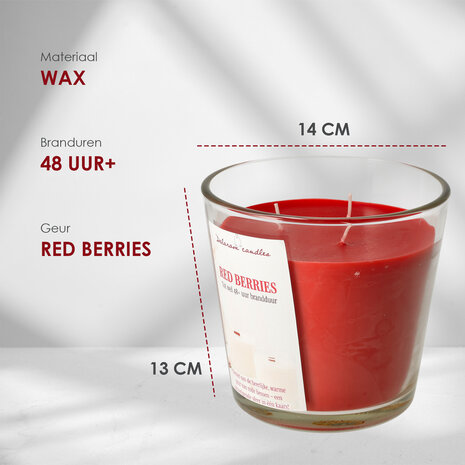 Delaram Grote Geurkaars Berry - Goedkope Geurkaarsen Online voor Woonkamer & Eatkamer - 48 uur brandduur - Drie Lonten Dinerkaars Delaram Grote Geurkaars Berry - Goedkope Geurkaarsen Online voor Woonkamer & Eatkamer - 48 uur brandduur - Drie Lonten Dinerkaars