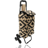 Merkloos Collapsible Shopping Trolley Bag with Wheels - 33L - Shopping Trolley for Home Use - Ideal for Stairs - L92 x B32,5 x H41cm Merkloos Collapsible Shopping Trolley Bag with Wheels - 33L - Shopping Trolley for Home Use - Ideal for Stairs - L92 x B32,5 x H41cm