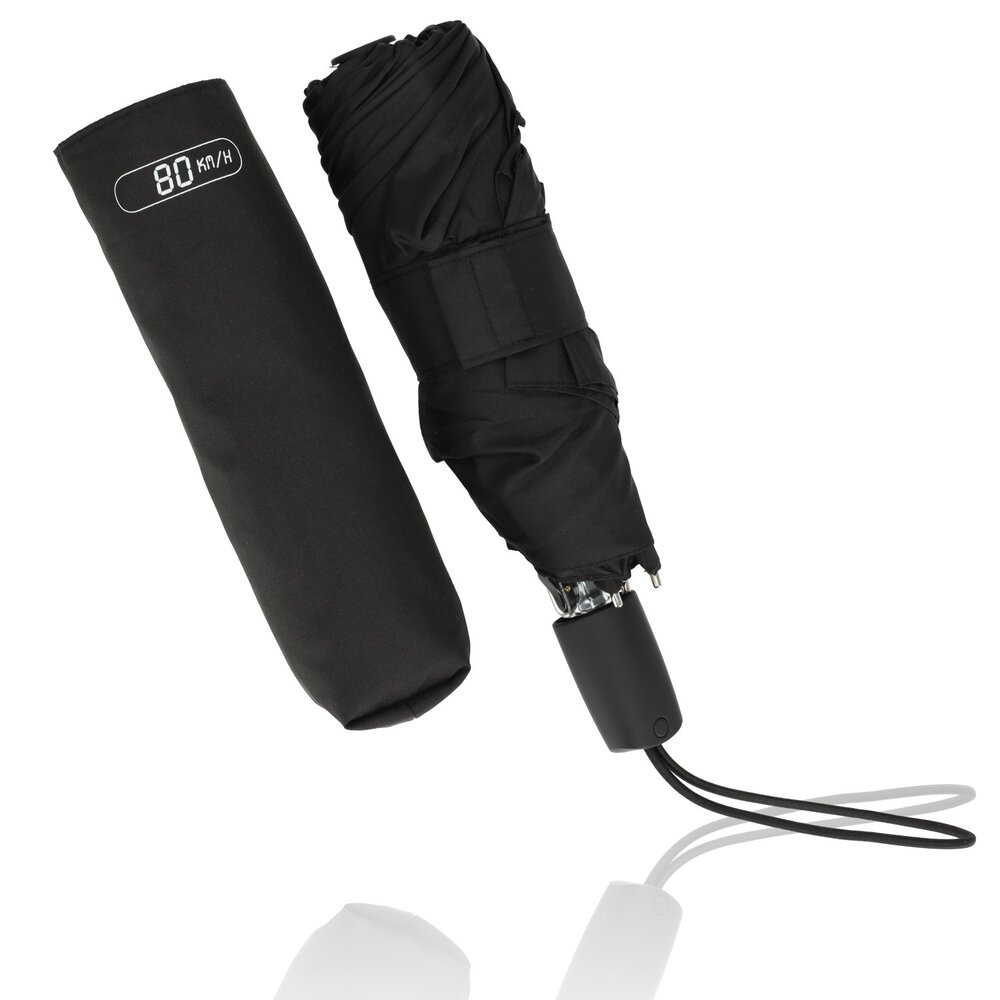 Discountershop Dutch Storm Umbrella - Black - Windproof up to 80km/h - Folding Umbrella 100cm - Aerodynamic Storm Umbrella Discountershop Dutch Storm Umbrella - Black - Windproof up to 80km/h - Folding Umbrella 100cm - Aerodynamic Storm Umbrella