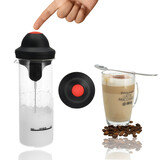 Discountershop Elektrische Hand Melkopschuimer - RVS - Draadloze - BPA-Vrij - Hittebestendig Borosilicaatglas 450ml - Voor Perfecte Cappuccino’s en Latte’s Thuis