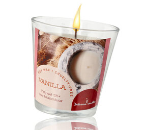 Delaram Soy Wax Aroma Candle - Vanilla Scented Candle for Bedroom & Living Room - 38 hr Burning Time Delaram Soy Wax Aroma Candle - Vanilla Scented Candle for Bedroom & Living Room - 38 hr Burning Time