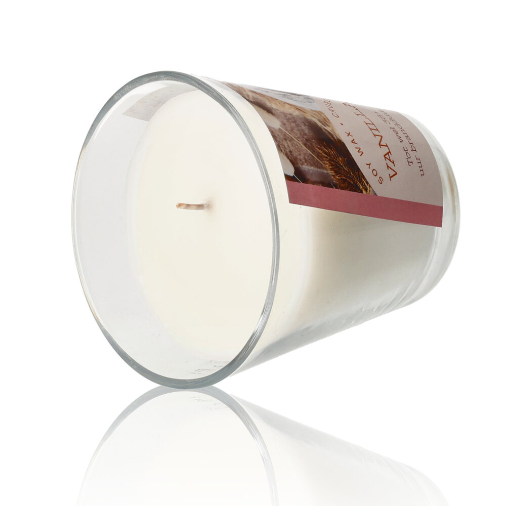 Delaram Soy Wax Aroma Candle - Vanilla Scented Candle for Bedroom & Living Room - 38 hr Burning Time