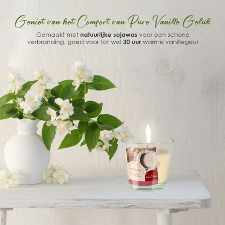 Delaram Eco friendly Soy Wax Aroma Candle - Vanilla - 30+ hr Burning Time - Scented Candles for Bedroom & Living Room Delaram Eco friendly Soy Wax Aroma Candle - Vanilla - 30+ hr Burning Time - Scented Candles for Bedroom & Living Room