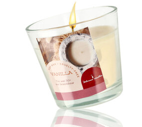 Delaram Eco friendly Soy Wax Aroma Candle - Vanilla - 30+ hr Burning Time - Scented Candles for Bedroom & Living Room Delaram Eco friendly Soy Wax Aroma Candle - Vanilla - 30+ hr Burning Time - Scented Candles for Bedroom & Living Room