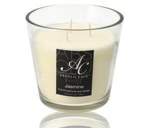 Merkloos Scented Candle Jasmine - Large Beautiful Candles - 48 hours Burning Hours - Luxury Candles in Glass for Living Room Merkloos Scented Candle Jasmine - Large Beautiful Candles - 48 hours Burning Hours - Luxury Candles in Glass for Living Room