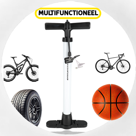 Merkloos Fietspomp zonder Drukmeter - Max. Druk:12 bar - Inclusief Adapters - Bandenpomp - Essentieel Fietsaccessoire Merkloos Fietspomp zonder Drukmeter - Max. Druk:12 bar - Inclusief Adapters - Bandenpomp - Essentieel Fietsaccessoire