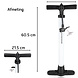 Merkloos Bicycle pump without pressure gauge - Max. Pressure: 12 bar - Includes Adapters - Tire Inflator - Essential Bicycle Accessory