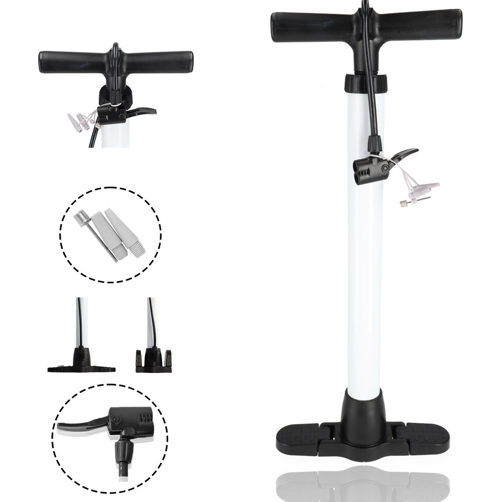 Merkloos Fietspomp zonder Drukmeter - Max. Druk:12 bar - Inclusief Adapters - Bandenpomp - Essentieel Fietsaccessoire Merkloos Fietspomp zonder Drukmeter - Max. Druk:12 bar - Inclusief Adapters - Bandenpomp - Essentieel Fietsaccessoire
