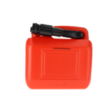 Discountershop Fuel Jerry Can 5 Liter - With Pouring Spout - Red Gasoline can -  Polyethylene Plastic Plastic Jerry Can - Heavy Duty