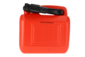 Fuel Jerry Can 5 Liter - With Pouring Spout - Red Gasoline can -  Polyethylene Plastic Plastic Jerry Can - Heavy Duty