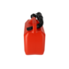 Discountershop Kunststof Brandstof Jerrycan - 5 Liter Rood - Polyethylene - met Schenktuit en Kraan - Voor Benzine, Diesel, Petrol & Meer