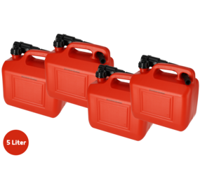 Discountershop 4x Jerrycan 5 Liter met Schenktuit & Afsluitbaar Deksel -  Polyethylene Benzinekan -  Goedkope Autogereedschappen Discountershop 4x Jerrycan 5 Liter met Schenktuit & Afsluitbaar Deksel -  Polyethylene Benzinekan -  Goedkope Autogereedschappen