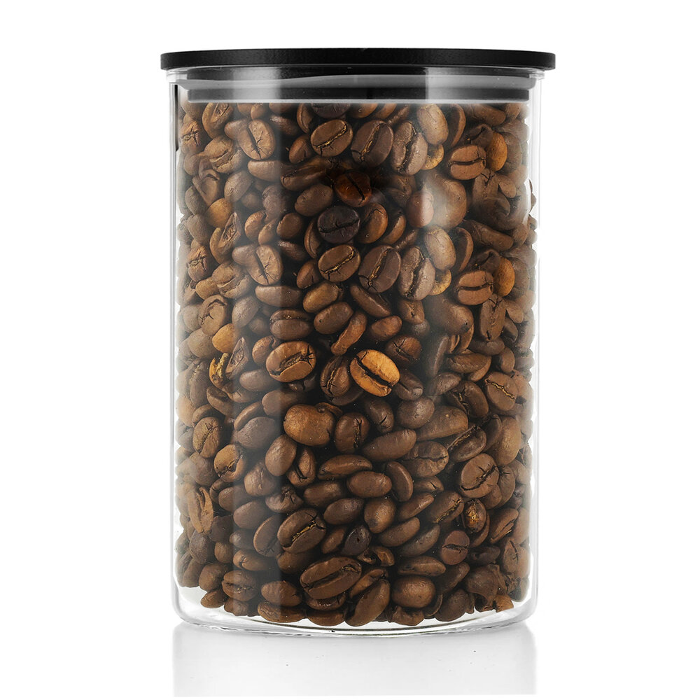 Discountershop Glass Storage Jar 575ML | BPA-free | Airtight Lid | Kitchen Storage