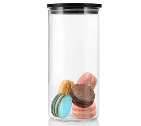 Discountershop Glazen Voorraadpot 800ML | BPA-vrij Luchtdichte Pot met Bamboe Deksel | Vaatwasserbestendig Discountershop Glazen Voorraadpot 800ML | BPA-vrij Luchtdichte Pot met Bamboe Deksel | Vaatwasserbestendig
