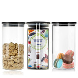 Discountershop Glazen Voorraadbussen 800ML | BPA-vrij Luchtdicht & Vaatwasserbestendig | Set van 3 Voorraadpotten Discountershop Glazen Voorraadbussen 800ML | BPA-vrij Luchtdicht & Vaatwasserbestendig | Set van 3 Voorraadpotten
