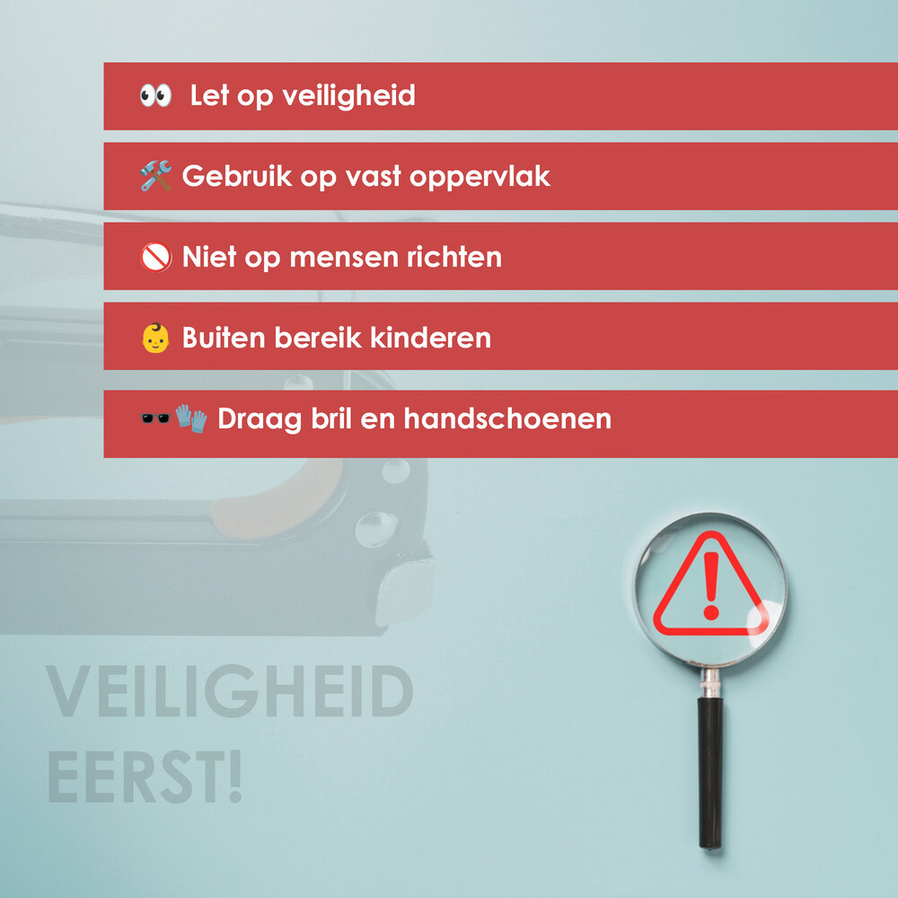 Discountershop Set van 5 Nietpistolen | Heavy Duty Nietmachine | 5000 Nietjes Inclusief | Nietpistool Voor Hout, Stoffering en DIY Projecten Discountershop Set van 5 Nietpistolen | Heavy Duty Nietmachine | 5000 Nietjes Inclusief | Nietpistool Voor Hout, Stoffering en DIY Projecten