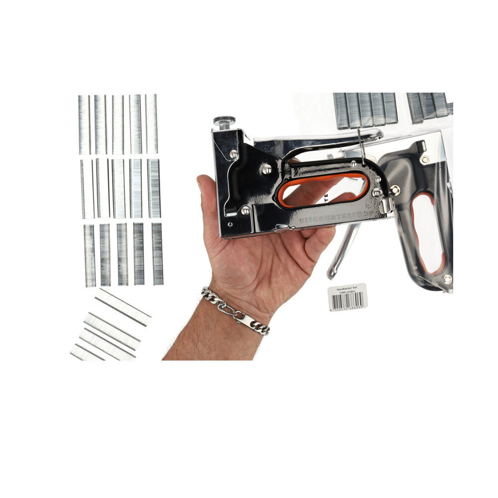 Discountershop Set of 5 Staple Guns | Heavy Duty Stapler | 5000 Staples Included | Staple Gun Tacker For Wood, Upholstery and DIY Projects Discountershop Set of 5 Staple Guns | Heavy Duty Stapler | 5000 Staples Included | Staple Gun Tacker For Wood, Upholstery and DIY Projects