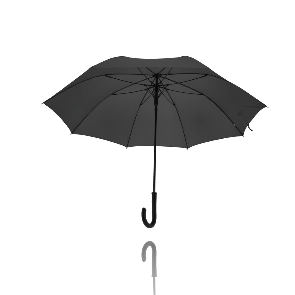 Discountershop Classic Automatic Umbrella with Hook Handle - Rain Umbrella Fiberglass Windproof - 111cm