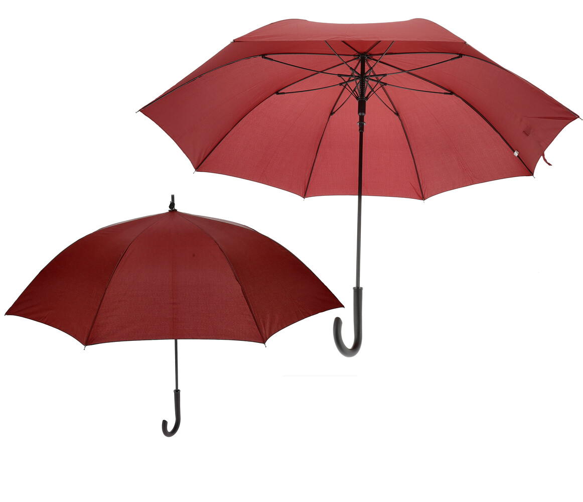 Discountershop Automatic Umbrellas - Rain Umbrella with Hook ⌀ 111cm - Set of 2