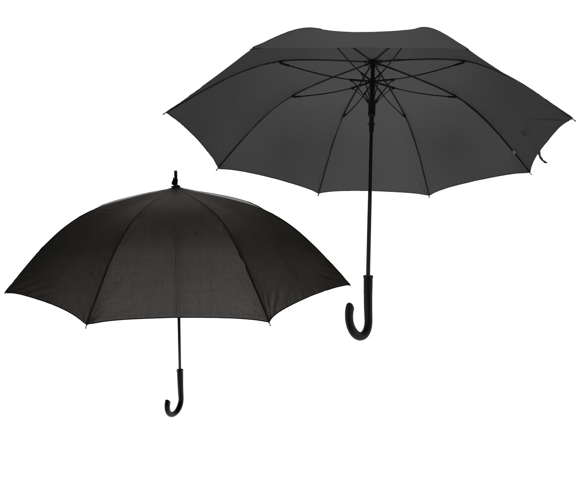 Discountershop Automatic Umbrellas - Rain Umbrella with Hook ⌀ 111cm - Set of 2