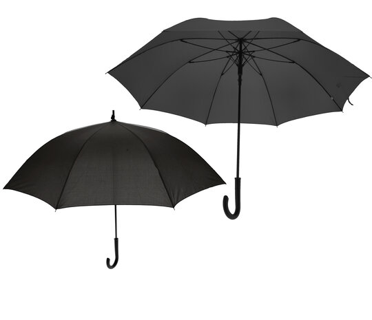 Discountershop Automatic Umbrellas - Rain Umbrella with Hook ⌀ 111cm - Set of 2