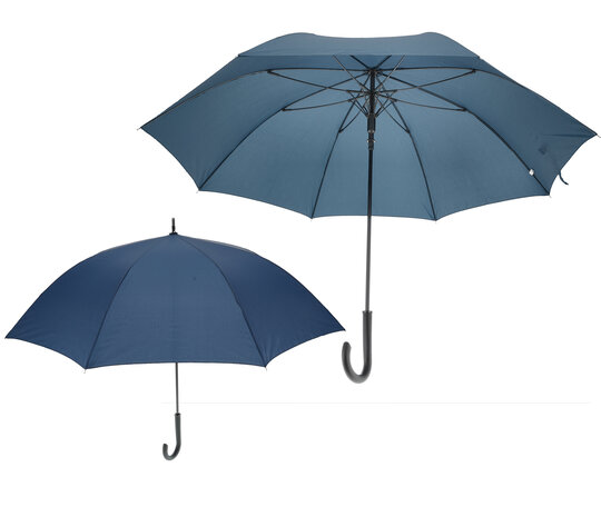 Discountershop Automatic Umbrellas - Rain Umbrella with Hook ⌀ 111cm - Set of 2