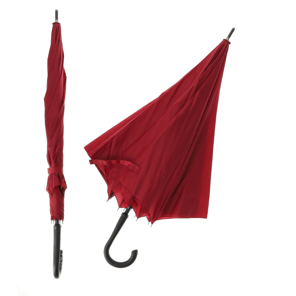 Discountershop Automatic Umbrellas - Rain Umbrella with Hook ⌀ 111cm - Set of 2