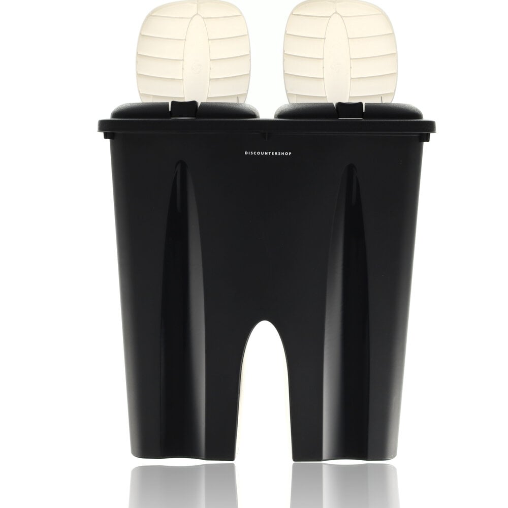 Discountershop Dual Compartment Trash Can 50L - Waste Bin with Lid - Waste Separation (2x25L) - Garbage Waste Bin for Home and Office Discountershop Dual Compartment Trash Can 50L - Waste Bin with Lid - Waste Separation (2x25L) - Garbage Waste Bin for Home and Office
