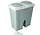 Dual Compartment Trash Can 50L - Waste Bin with Lid - Waste Separation (2x25L) - Garbage Waste Bin for Home and Office