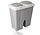 Dual Compartment Trash Can 50L - Waste Bin with Lid - Waste Separation (2x25L) - Garbage Waste Bin for Home and Office