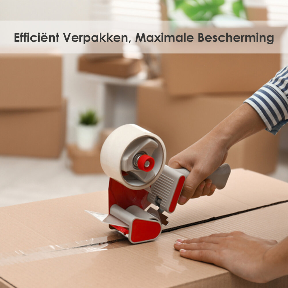 Discountershop Verpakkingstape Transparant 50mm x 66m - 6 Rollen Sterk Plakband - Low Noise PP Tape voor Verpakken & Verzenden Discountershop Verpakkingstape Transparant 50mm x 66m - 6 Rollen Sterk Plakband - Low Noise PP Tape voor Verpakken & Verzenden