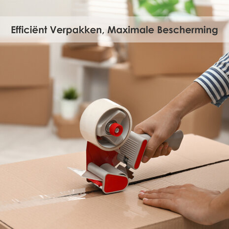 Discountershop Verpakkingstape Transparant 50mm x 66m - 6 Rollen Sterk Plakband - Low Noise PP Tape voor Verpakken & Verzenden Discountershop Verpakkingstape Transparant 50mm x 66m - 6 Rollen Sterk Plakband - Low Noise PP Tape voor Verpakken & Verzenden