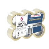 Discountershop Packaging Tape Transparent 50mm x 66m - 6 Rolls Strong Adhesive Tape - Low Noise PP Tape for Packaging & Shipping Discountershop Packaging Tape Transparent 50mm x 66m - 6 Rolls Strong Adhesive Tape - Low Noise PP Tape for Packaging & Shipping