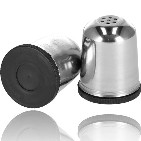 Discountershop Salt and Pepper Shaker Set - Stainless Steel - Adjustable Grinding Degree - Kitchenware Spice Set Discountershop Salt and Pepper Shaker Set - Stainless Steel - Adjustable Grinding Degree - Kitchenware Spice Set