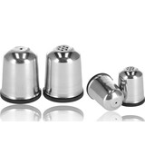 Discountershop Peper- en Zoutmolen Set - RVS - Handmatige Molens met Instelbare Maalgraad - Keukengerei - Perfect als Kerstcadeau