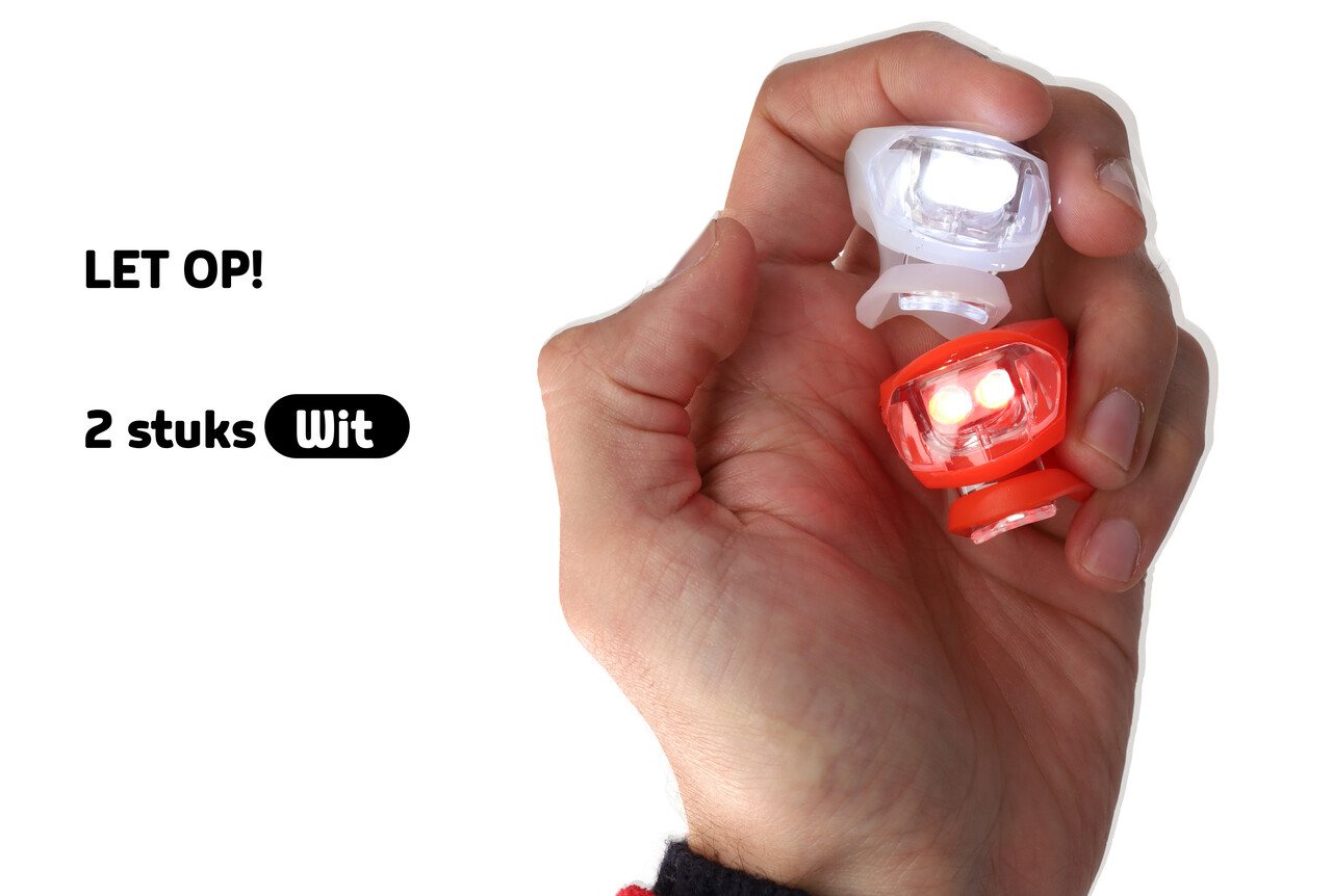 Discountershop Vintage Bicycle Lamp Set | Super Bright LEDs | Two Functions (Steady & Flashing) | White & Red Night Lights | 2 Pieces | Bicycle Lamp For Clear Vision